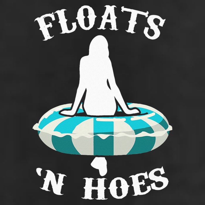 Floats And Hoes Funny Summer Vacation Float Trip Tubing 7 Panel Mesh Trucker Snapback Hat