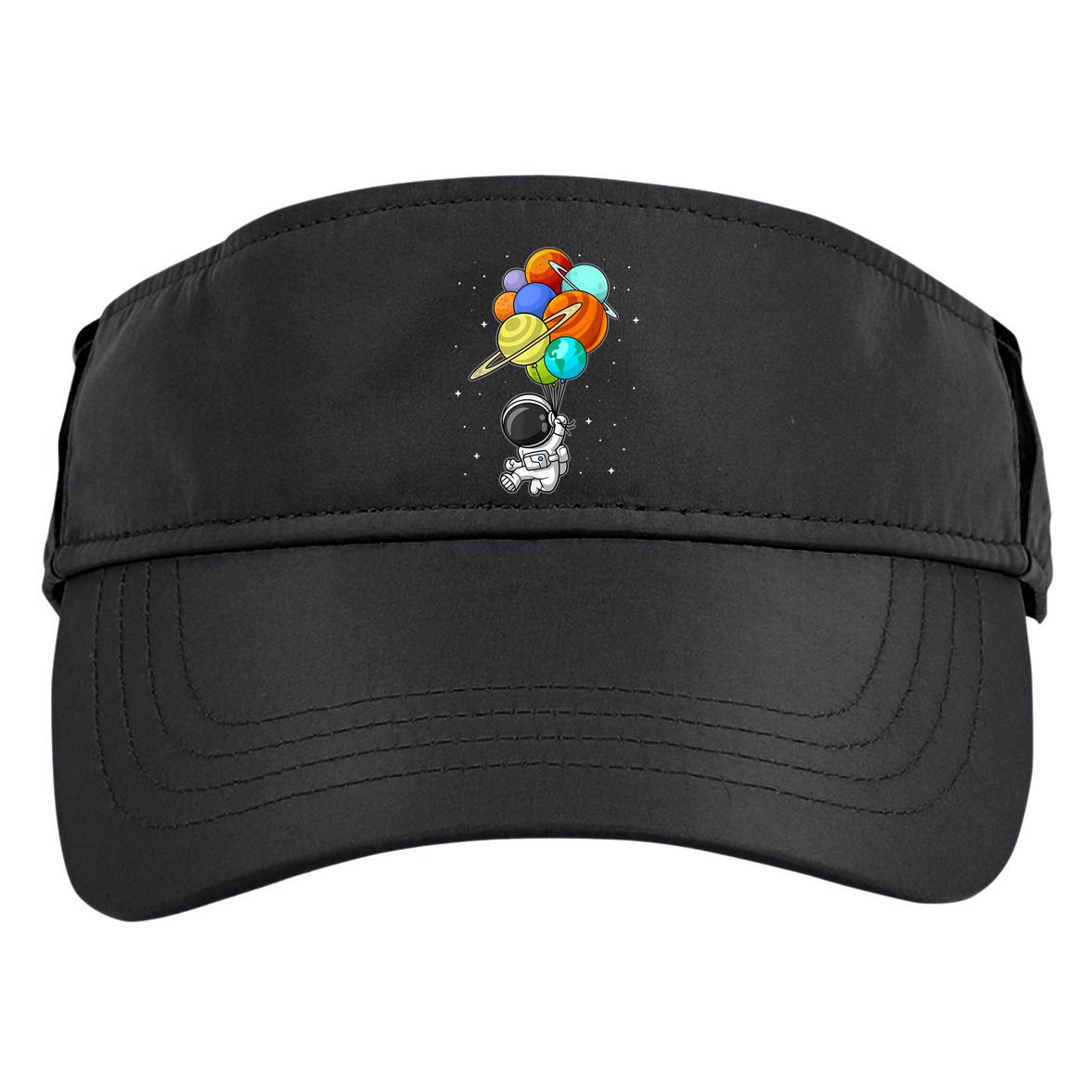 Funny Astronaut Holding Planet Balloons Space Toddler Adult Drive Performance Visor