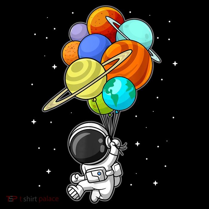 Funny Astronaut Holding Planet Balloons Space Toddler Flatbill Hat
