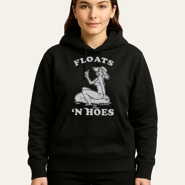 Floats And Hoes Funny Float Trip Tubing River Float Hoodie