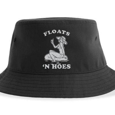 Floats And Hoes Funny Float Trip Tubing River Float Sustainable Bucket Hat
