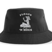 Floats And Hoes Funny Float Trip Tubing River Float Sustainable Bucket Hat