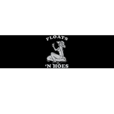 Floats And Hoes Funny Float Trip Tubing River Float Bumper Sticker