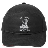 Floats And Hoes Funny Float Trip Tubing River Float 7-Panel Snapback Hat