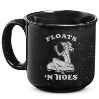 Floats And Hoes Funny Float Trip Tubing River Float 15oz Campfire Ceramic Mug
