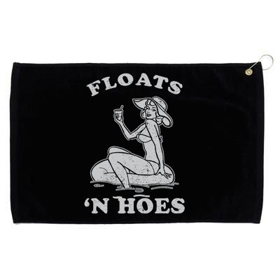 Floats And Hoes Funny Float Trip Tubing River Float Grommeted Golf Towel