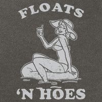 Floats And Hoes Funny Float Trip Tubing River Float Cotton Canvas Backpack