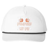 Funny Adult Humor Halloween If You Like My Pumpkins You Should See My Pie Snapback Five-Panel Rope Hat