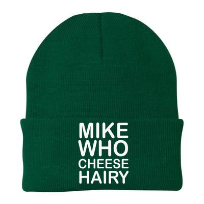 Funny Adult Humor Harry Mike Who Cheese Hairy Word Play Knit Cap Winter Beanie