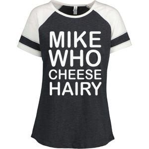 Funny Adult Humor Harry Mike Who Cheese Hairy Word Play Enza Ladies Jersey Colorblock Tee