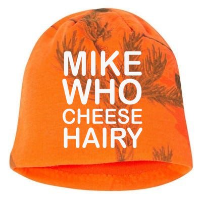 Funny Adult Humor Harry Mike Who Cheese Hairy Word Play Kati - Camo Knit Beanie