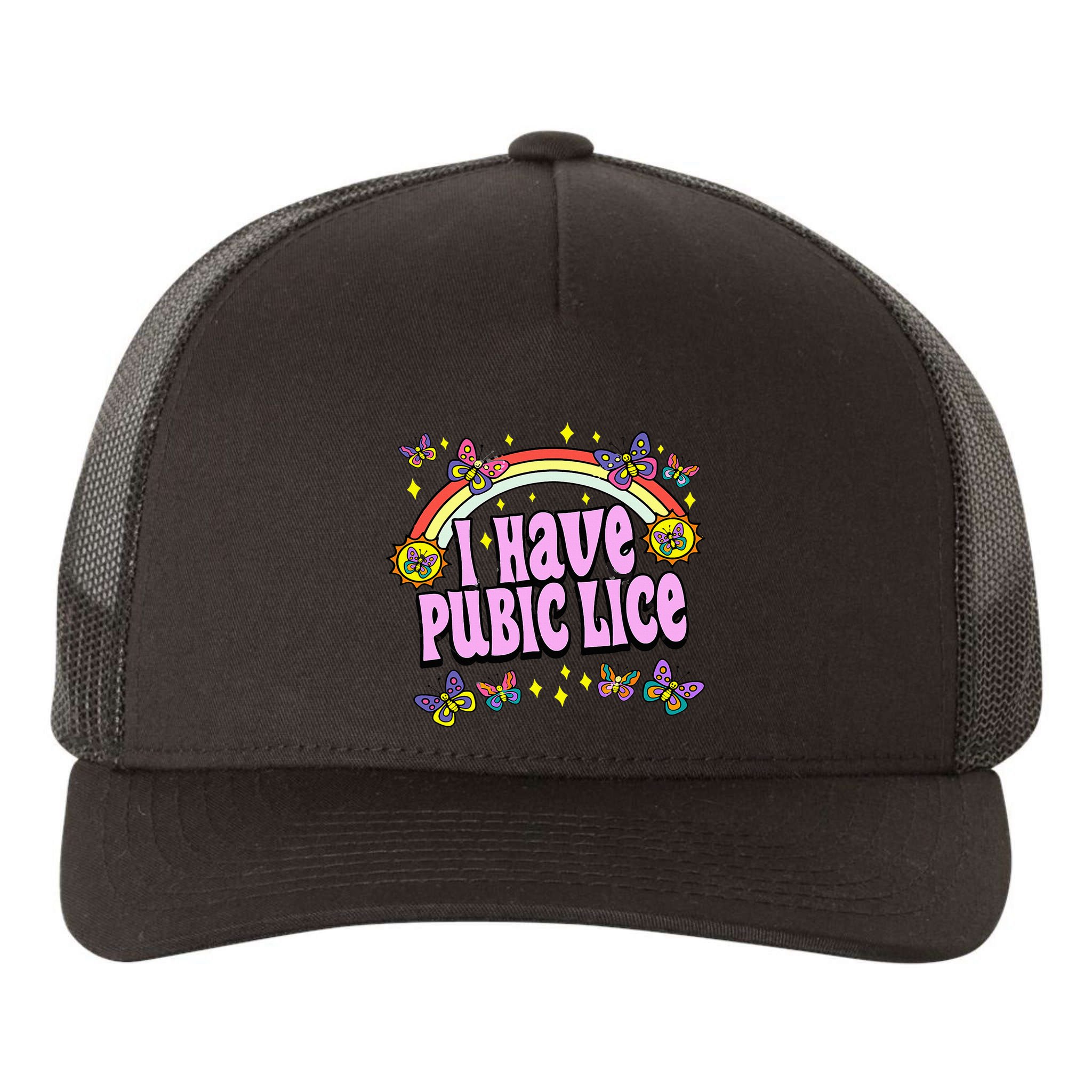 Funny Adult Humor I Have Pubic Lice Dad Joke Silly Saying Yupoong Adult 5-Panel Trucker Hat