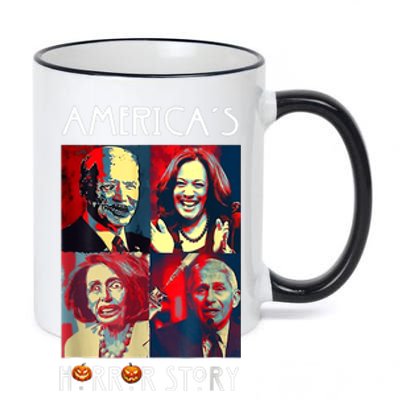 Funny Americas Horror Story Biden Halloween Costume 11oz Black Color Changing Mug