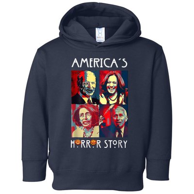 Funny Americas Horror Story Biden Halloween Costume Toddler Hoodie