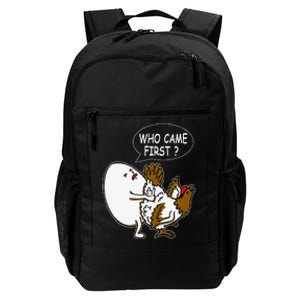 Funny Adult Humor Jokes Who Came First Chicken Or Egg Daily Commute Backpack