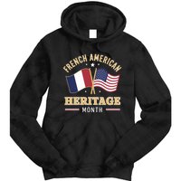 French American Heritage Month Roots Funny Tie Dye Hoodie