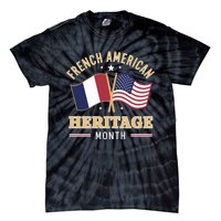 French American Heritage Month Roots Funny Tie-Dye T-Shirt