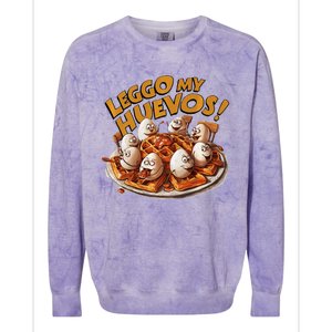 Funny Adult Humor Jokes Leggo My Huevos Colorblast Crewneck Sweatshirt