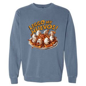 Funny Adult Humor Jokes Leggo My Huevos Garment-Dyed Sweatshirt