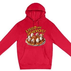 Funny Adult Humor Jokes Leggo My Huevos Premium Pullover Hoodie