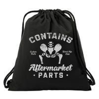 Funny After Hip Surgery Recovery Bionic Hip Replacement Drawstring Bag