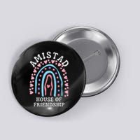 Funny Amistad House Of Friendship Boho Heart Rainbow Button