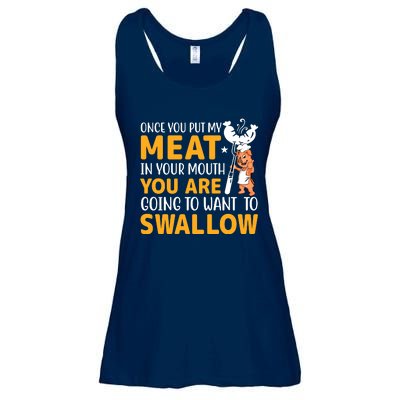 Funny Adult Humor Once You Put My Meat In Your Mouth Ladies Essential Flowy Tank