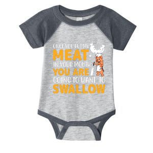 Funny Adult Humor Once You Put My Meat In Your Mouth Infant Baby Jersey Bodysuit