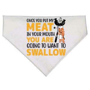 Funny Adult Humor Once You Put My Meat In Your Mouth USA-Made Doggie Bandana