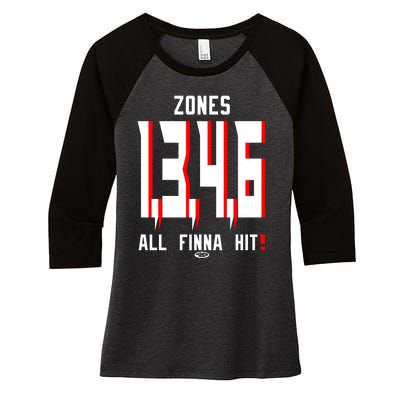 Freakorico Atl Hoe Women's Tri-Blend 3/4-Sleeve Raglan Shirt