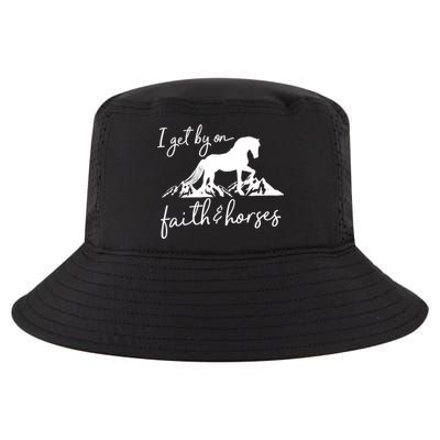 Faith And Horses Christian Horse Lover Great Gift Cool Comfort Performance Bucket Hat