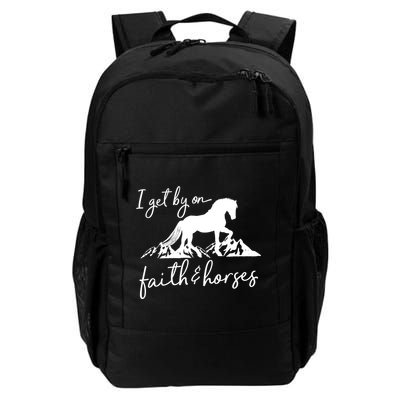 Faith And Horses Christian Horse Lover Great Gift Backpack