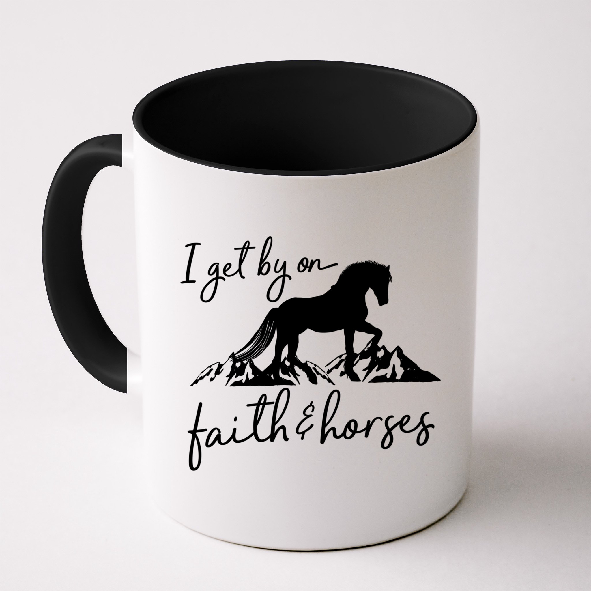 Faith And Horses Christian Horse Lover Great Gift Mug