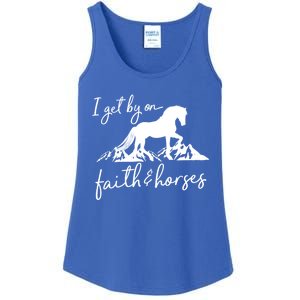 Faith And Horses Christian Horse Lover Great Gift Ladies Essential Tank