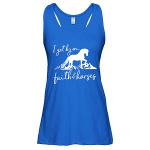 Faith And Horses Christian Horse Lover Great Gift Ladies Essential Flowy Tank