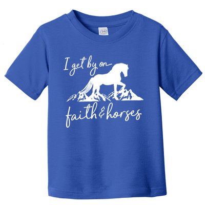 Faith And Horses Christian Horse Lover Great Gift Toddler T-Shirt