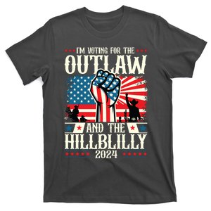 Felon And Hillbilly 24 Pro Trump 2024 Flag Funny Political T-Shirt