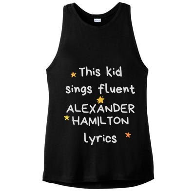 Funny Alexander Hamilton Hamilton Lyrics Hamiltrash Broadway Musical Ladies PosiCharge Tri-Blend Wicking Tank
