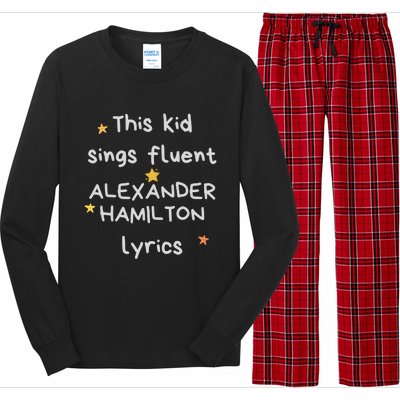 Funny Alexander Hamilton Hamilton Lyrics Hamiltrash Broadway Musical Long Sleeve Pajama Set