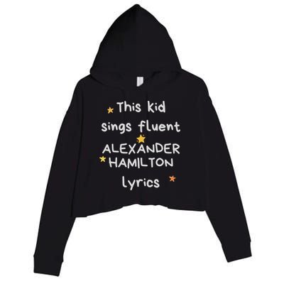 Funny Alexander Hamilton Hamilton Lyrics Hamiltrash Broadway Musical Crop Fleece Hoodie