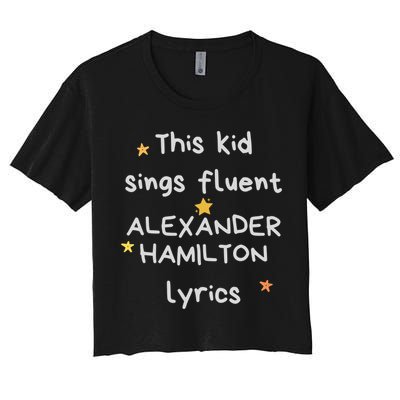 Funny Alexander Hamilton Hamilton Lyrics Hamiltrash Broadway Musical Crop Top