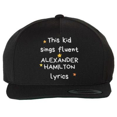 Funny Alexander Hamilton Hamilton Lyrics Hamiltrash Broadway Musical Wool Snapback Cap
