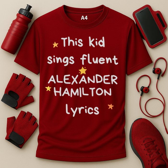 Funny Alexander Hamilton Hamilton Lyrics Hamiltrash Broadway Musical Cooling Performance Crew T-Shirt