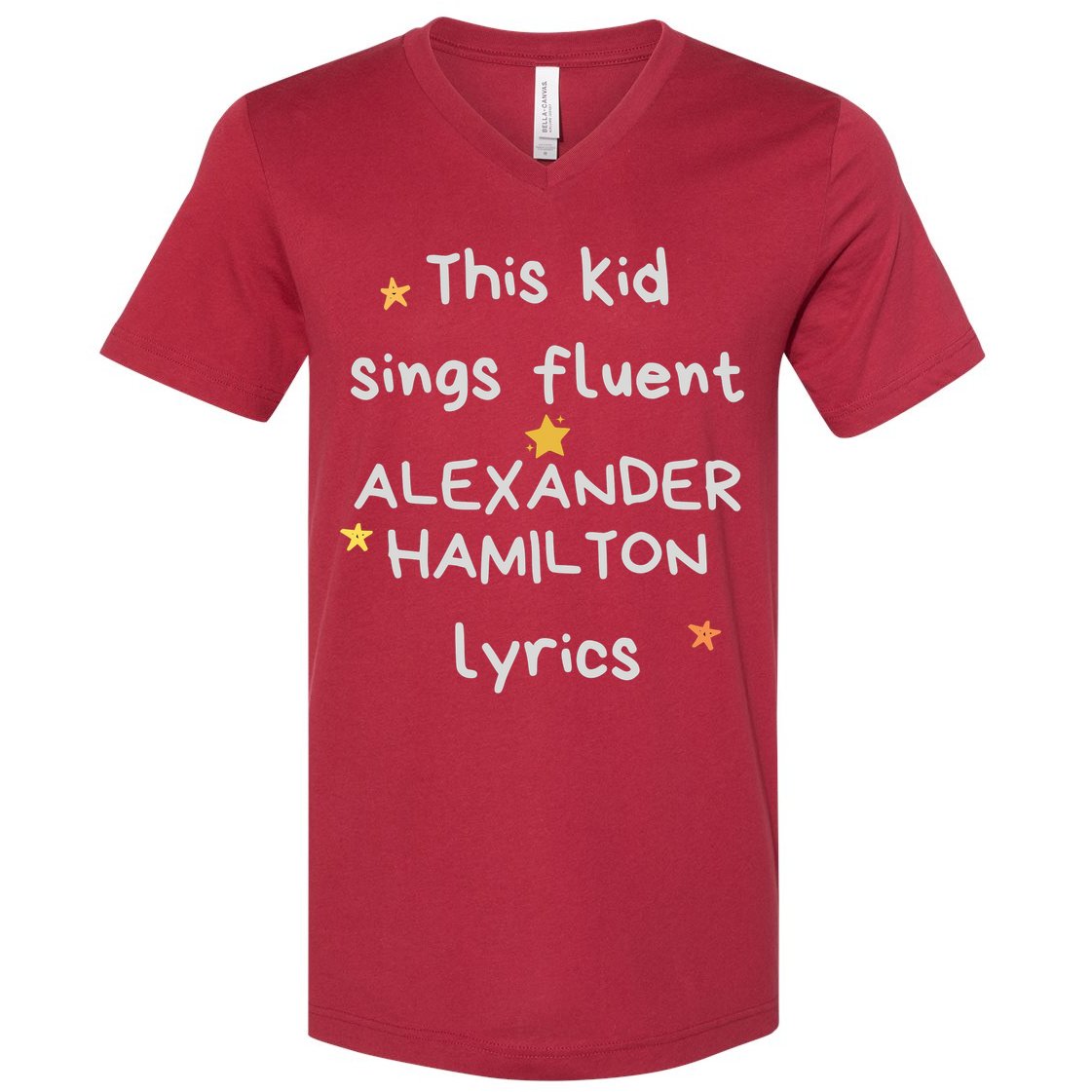 Funny Alexander Hamilton Hamilton Lyrics Hamiltrash Broadway Musical V-Neck T-Shirt