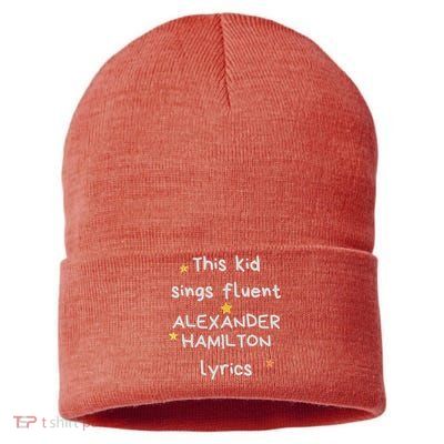 Funny Alexander Hamilton Hamilton Lyrics Hamiltrash Broadway Musical Sustainable Knit Beanie