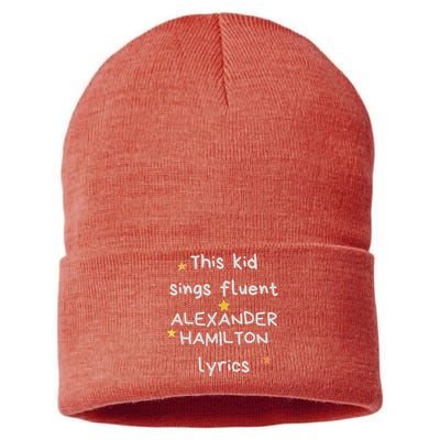 Funny Alexander Hamilton Hamilton Lyrics Hamiltrash Broadway Musical Sustainable Knit Beanie