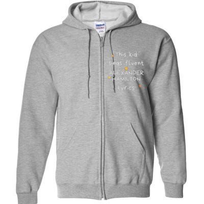 Funny Alexander Hamilton Hamilton Lyrics Hamiltrash Broadway Musical Full Zip Hoodie