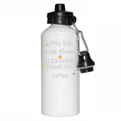 Funny Alexander Hamilton Hamilton Lyrics Hamiltrash Broadway Musical Aluminum Water Bottle