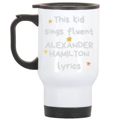 Funny Alexander Hamilton Hamilton Lyrics Hamiltrash Broadway Musical Stainless Steel Travel Mug