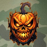 Fall Autumn Halloween Scary Pumpkin Lazy Costume Legacy Tie Dye Trucker Hat